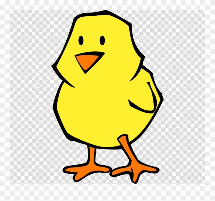 Cartoon Chick Clipart Chicken As Food Clip Art - Spring Chick Black Transparent Cartoon - Png Download