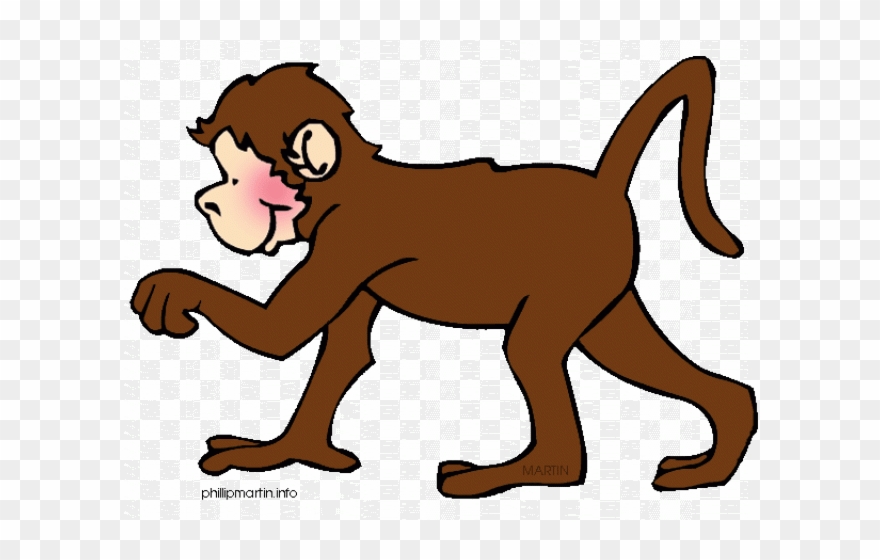 Monkey Clipart Mommy - Monkey Clip Art Gif - Png Download