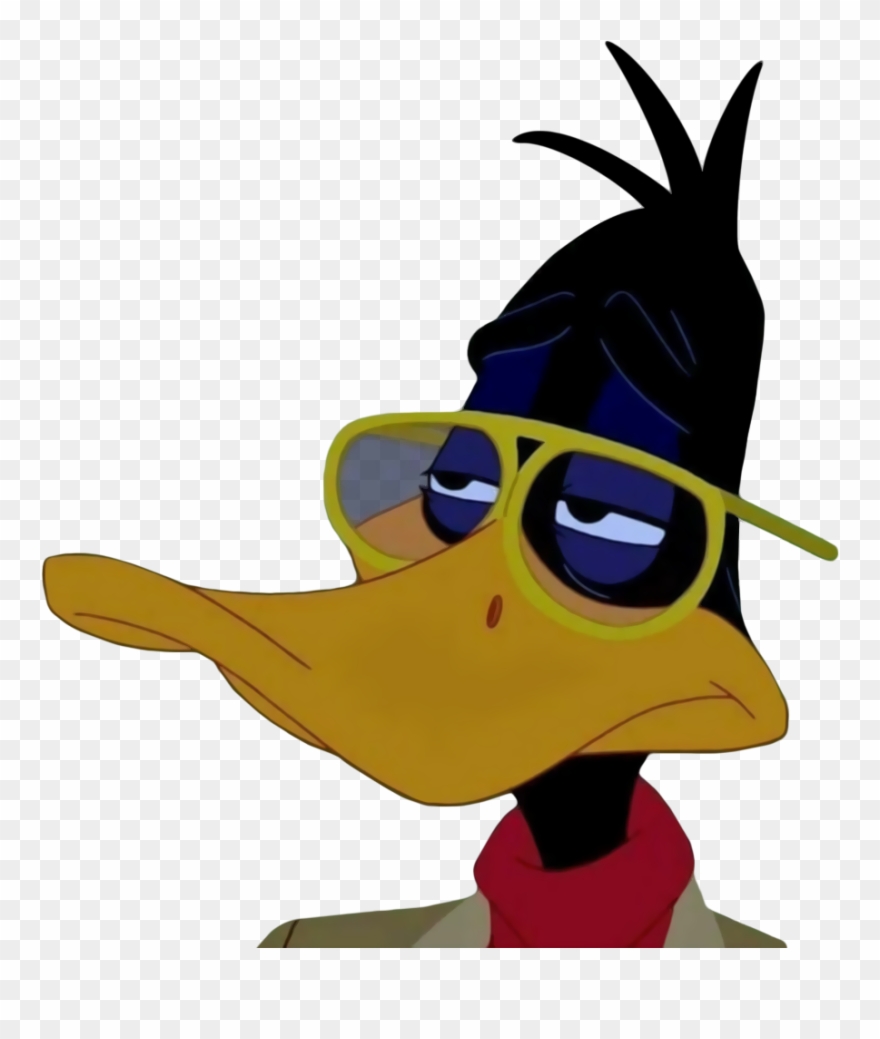 Mammal Cartoon Yellow Vertebrate Bird Beak Headgear - Daffy Duck With Glasses Clipart