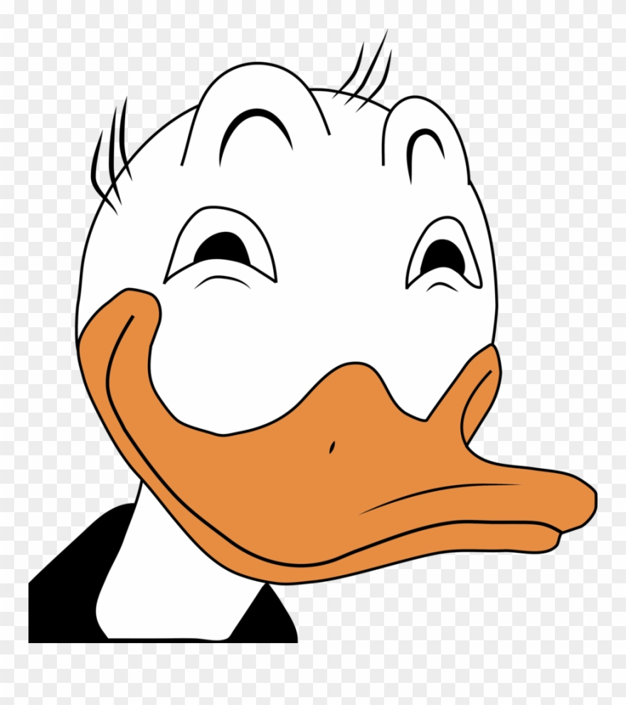 Donald Art Face Transprent - Donald Duck Face Clipart