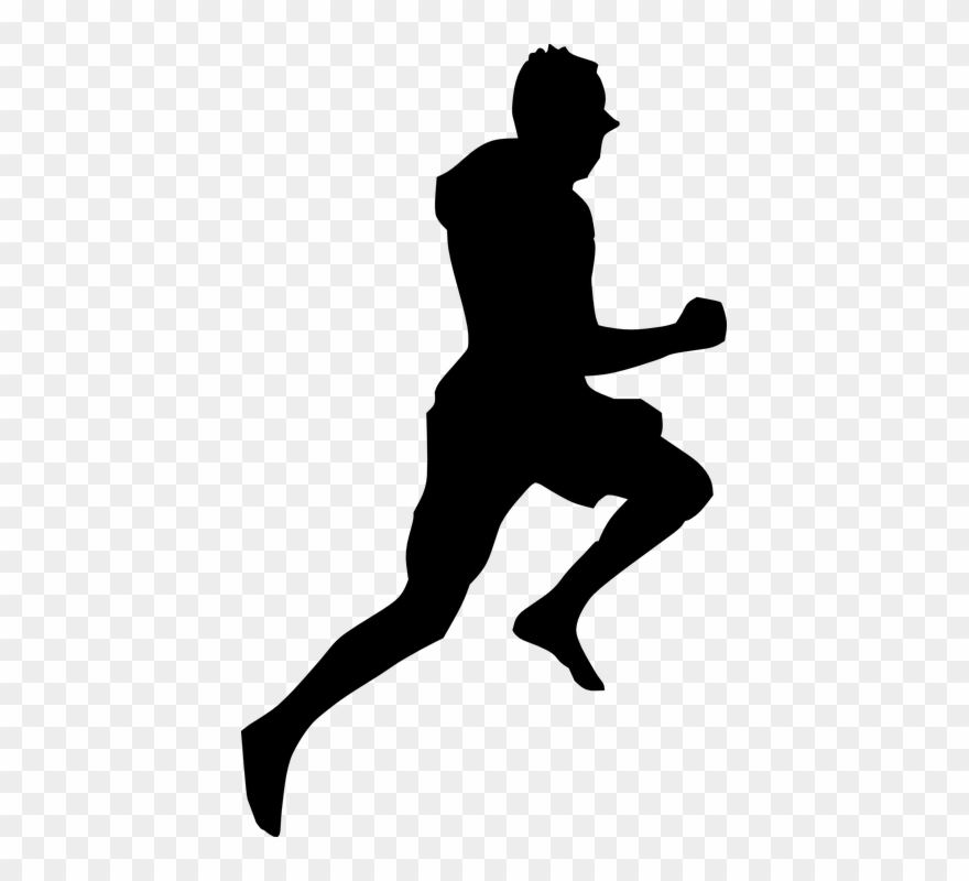 Running Silhouette 23, Buy Clip Art - Someone Running Silhouette - Png Download