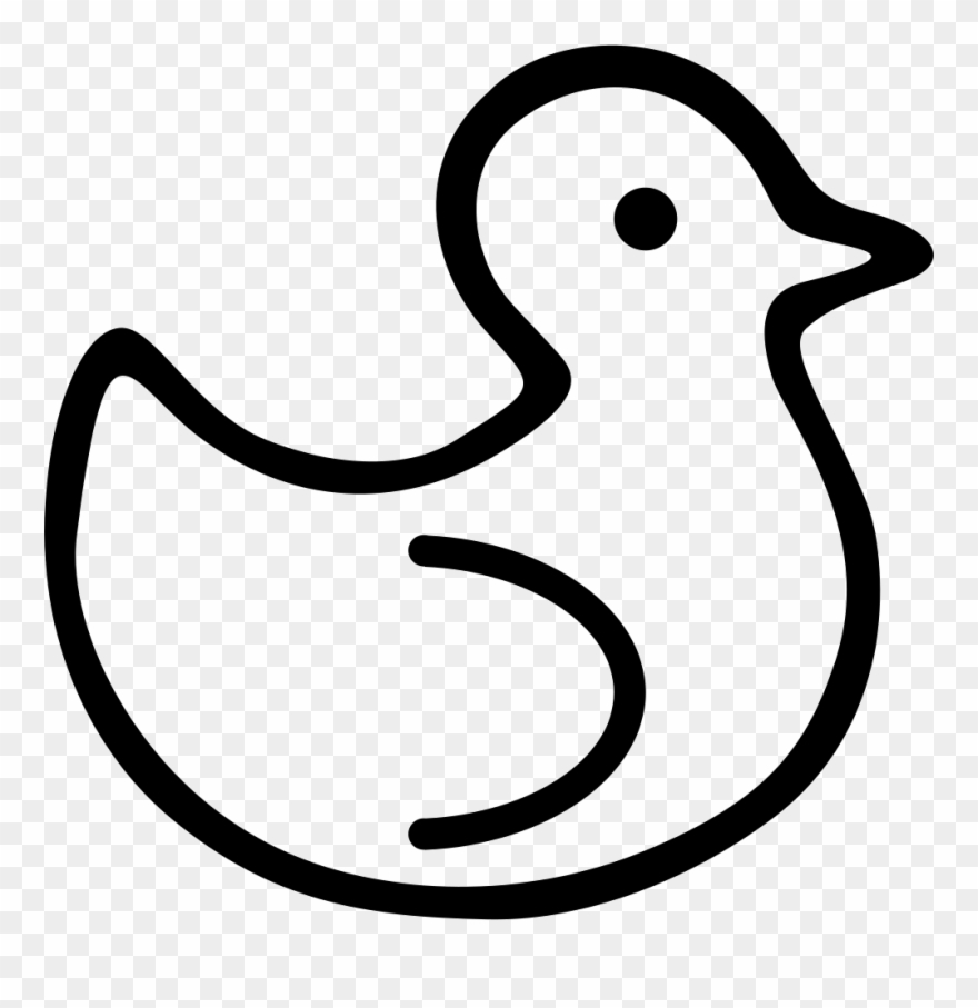 Duck Comments - Hand Clipart Black And White - Png Download