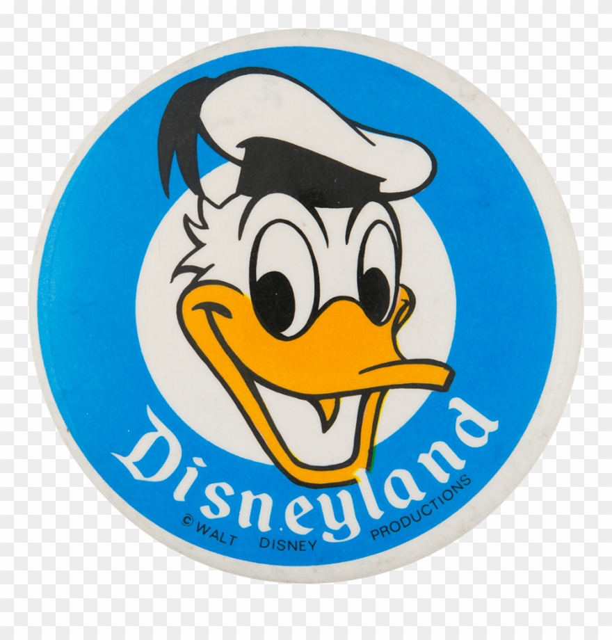 Disneyland Donald Duck - Vintage Walt Disney Productions 3.5" Donald Duck Disneyland Clipart