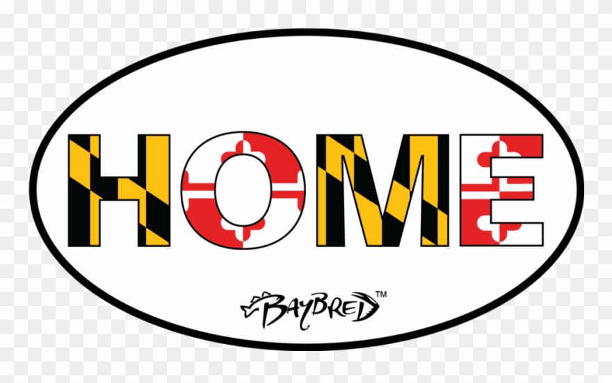 Oval Bay Bred Home Decal - Oval Bay Clipart