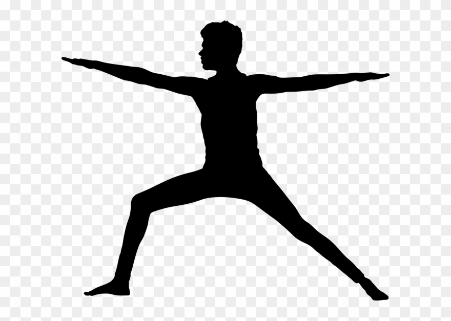 The Exercise Classes Will Take Place At The Ware Building - Yoga Pose Silhouette Man Clipart