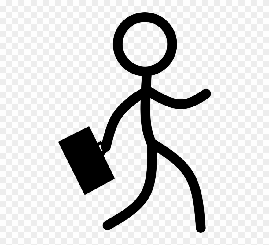 People Walking Clipart 28, Buy Clip Art - Stick Man Walking Png Transparent Png
