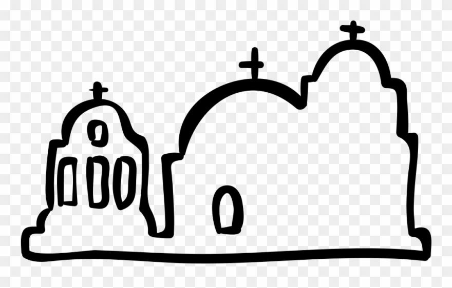 Antique Buildings Outline Png Icon Free Download - Portable Network Graphics Clipart