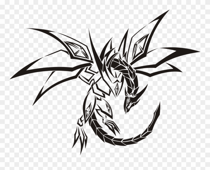 Chess King Tattoo 18, Buy Clip Art - Tribal Dragon - Png Download