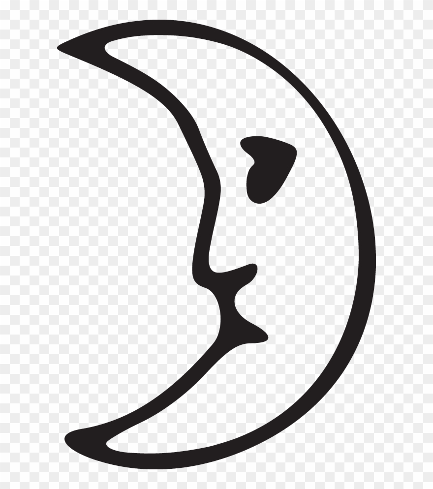 Cartoon Moon - Icon Clipart