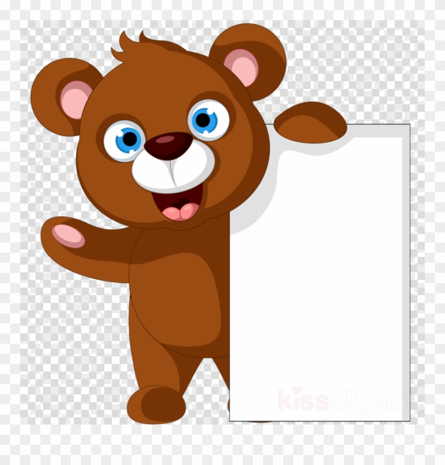 Animals Cartoon Frames Clipart Clip Art - Free Cartoon Brown Bear - Png Download