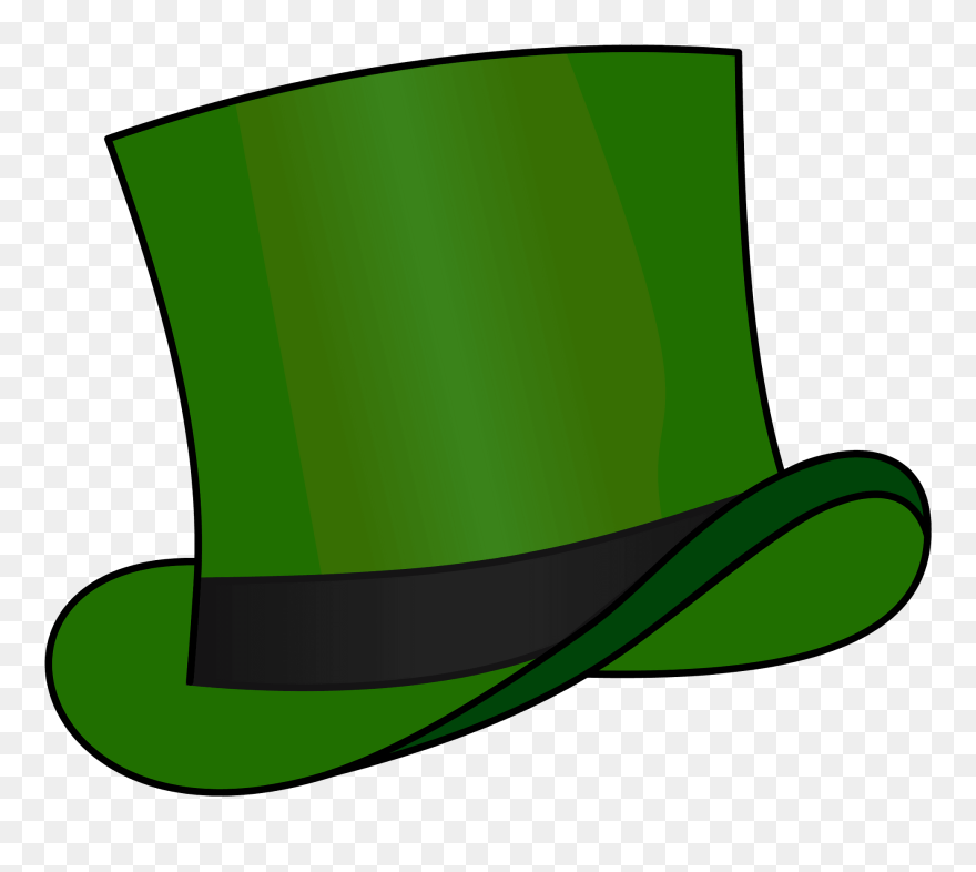 Top Hat Green - De Bono Green Hat Clipart