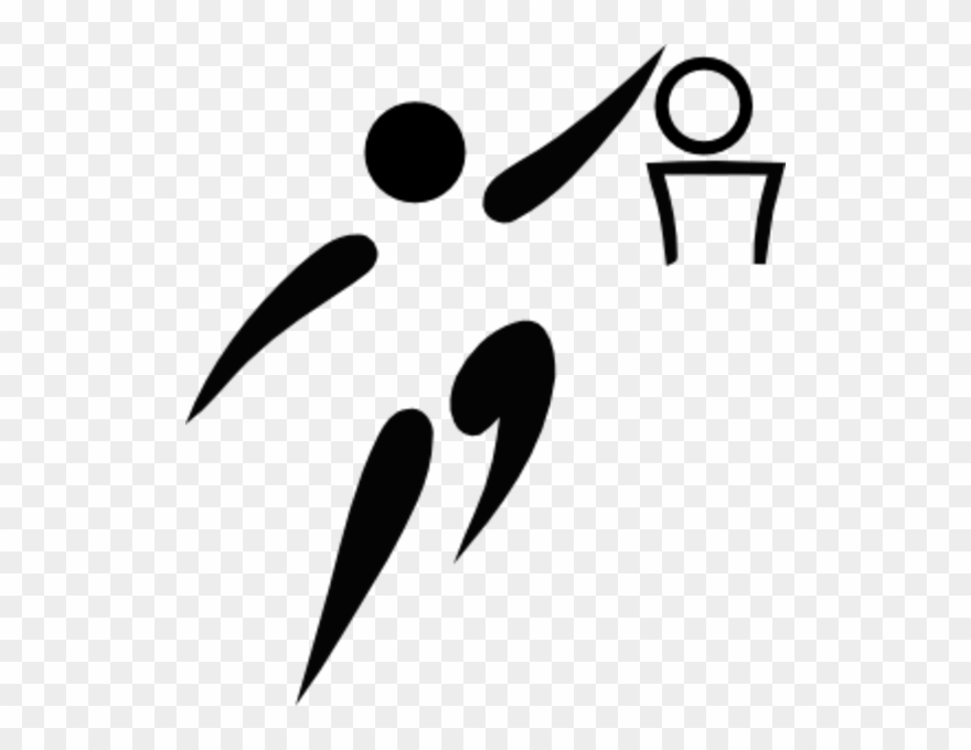 Olympic Sports Basketball Pictogram Svg Med - Basketball Pictogram Clipart