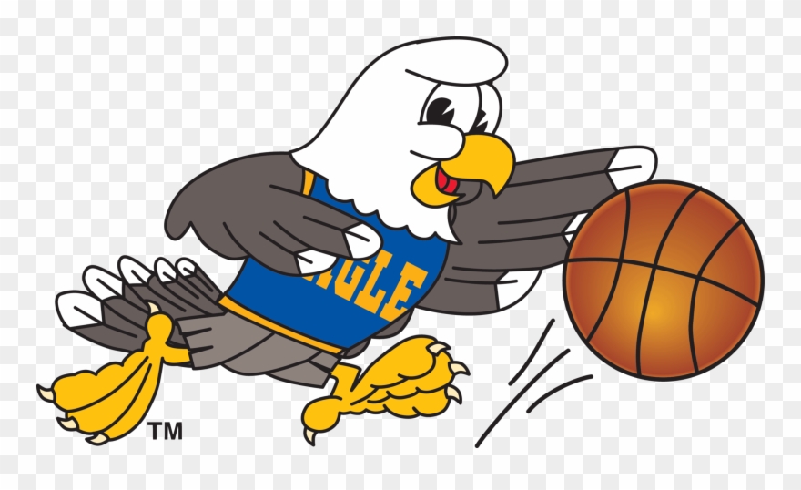 Eagle Playing Basketball - Bald Eagle With Basketball Transparent Clipart
