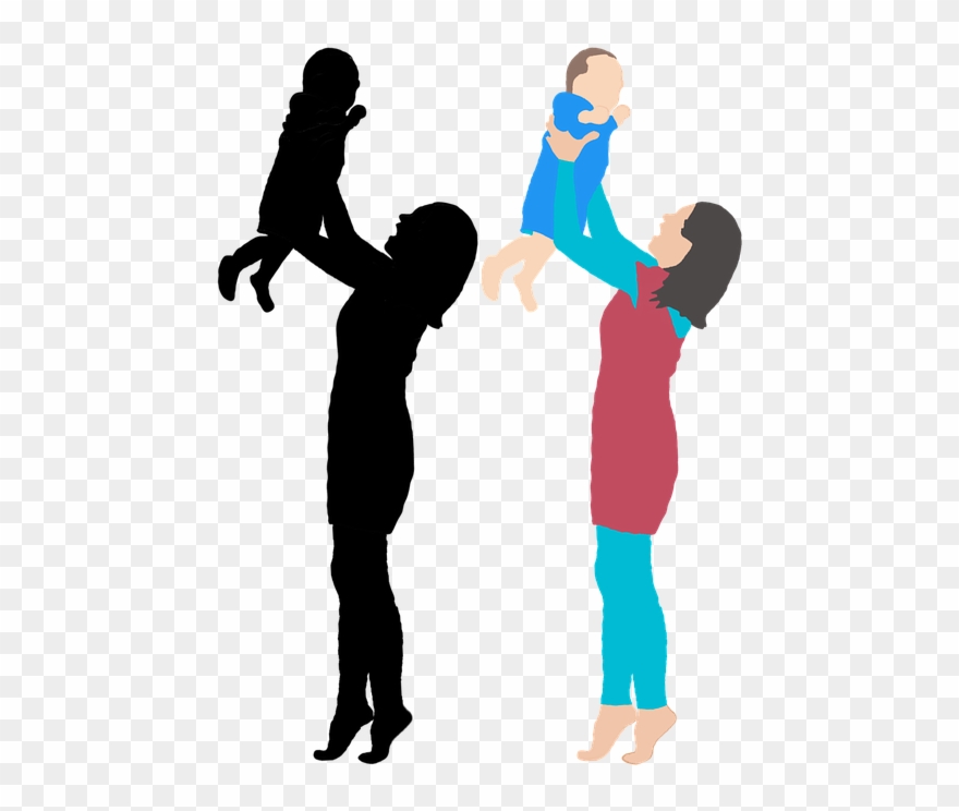 Basketball Clipart Mom - Anne Çocuk Png Transparent Png