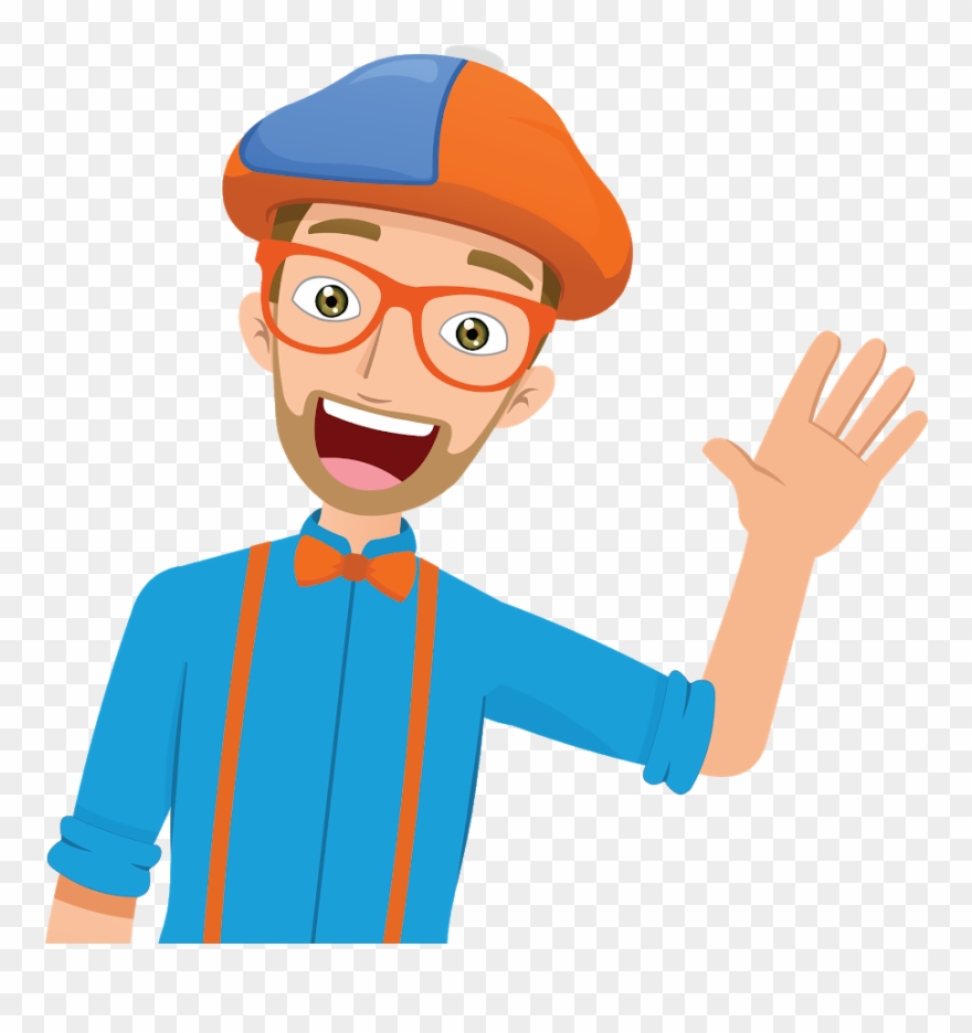 Blippi Youtube Wizard Hat Clip Art Red Hat Clip Art - Blippi Cartoon - Png Download