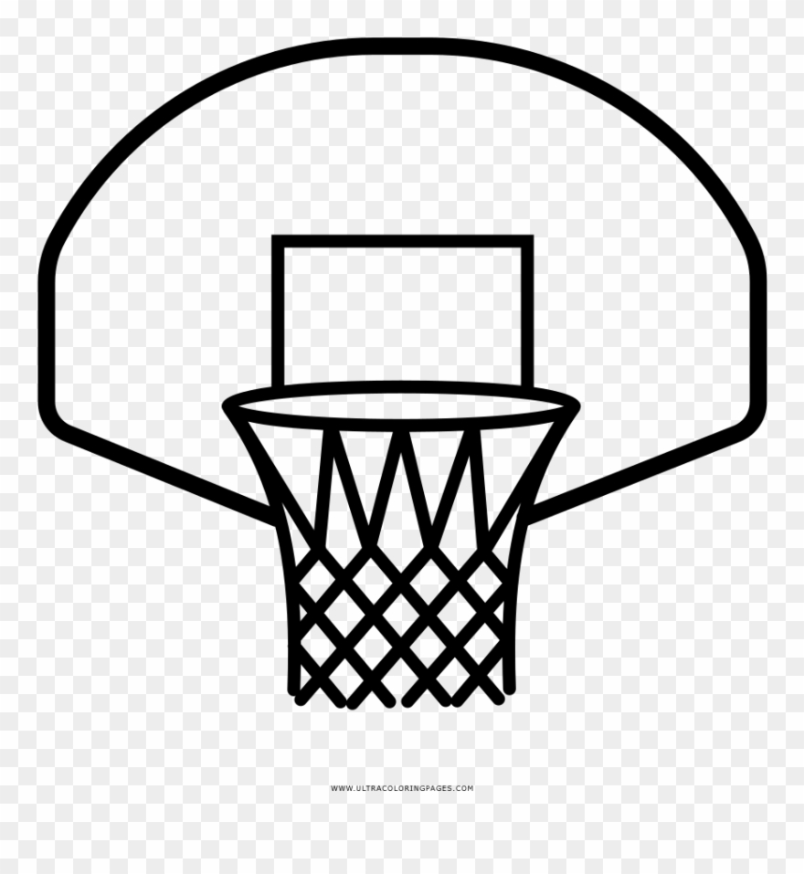 Excellent Basketball Hoop Coloring Page Design Ideas - Easy Basketball Hoop Drawing Clipart