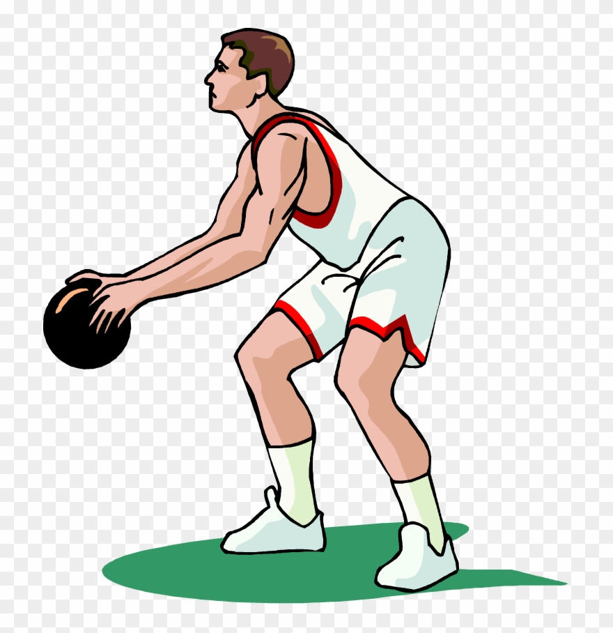 White Basketball Player Vector Clip Art Download Options - Sports Clip Art Free - Png Download