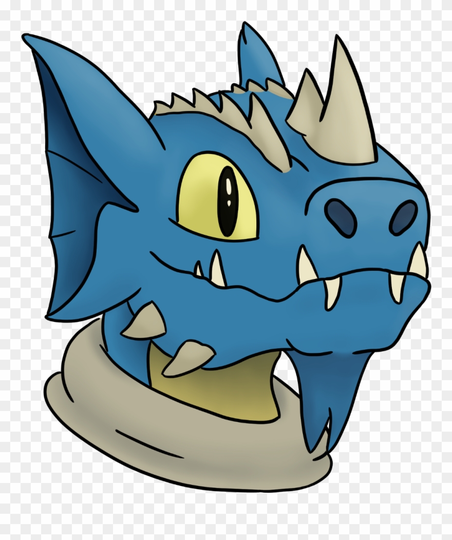 Blue Dragon Style Carey Fangbattle, In Colour - Color Clipart