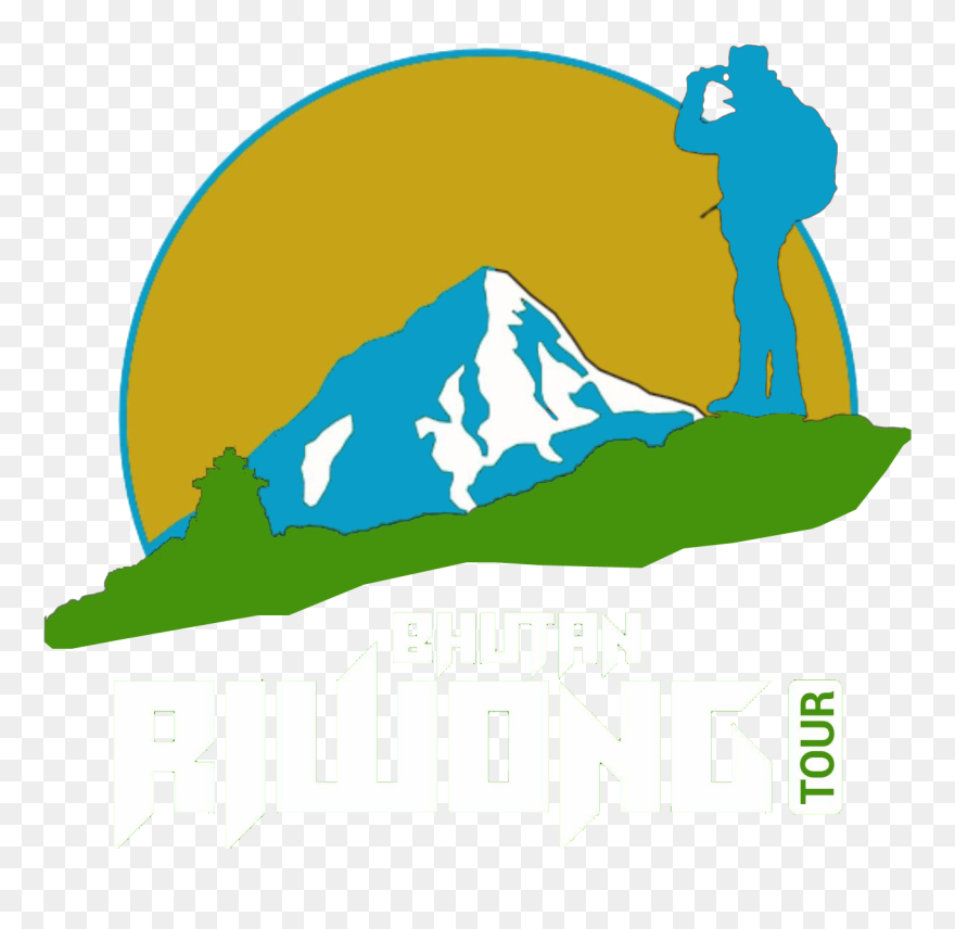 Bhutan Riwong Tour - Clip Art Mountains In A Circle - Png Download