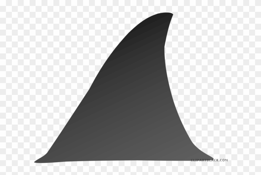 Fin Clipartblack Com Animal Free Black White - Png Download
