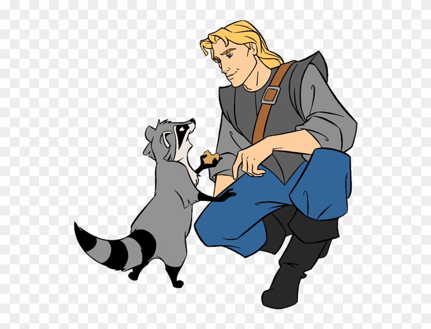 Free Download Meeko John Smith Clipart Meeko Captain - Meeko John Smith Disney - Png Download
