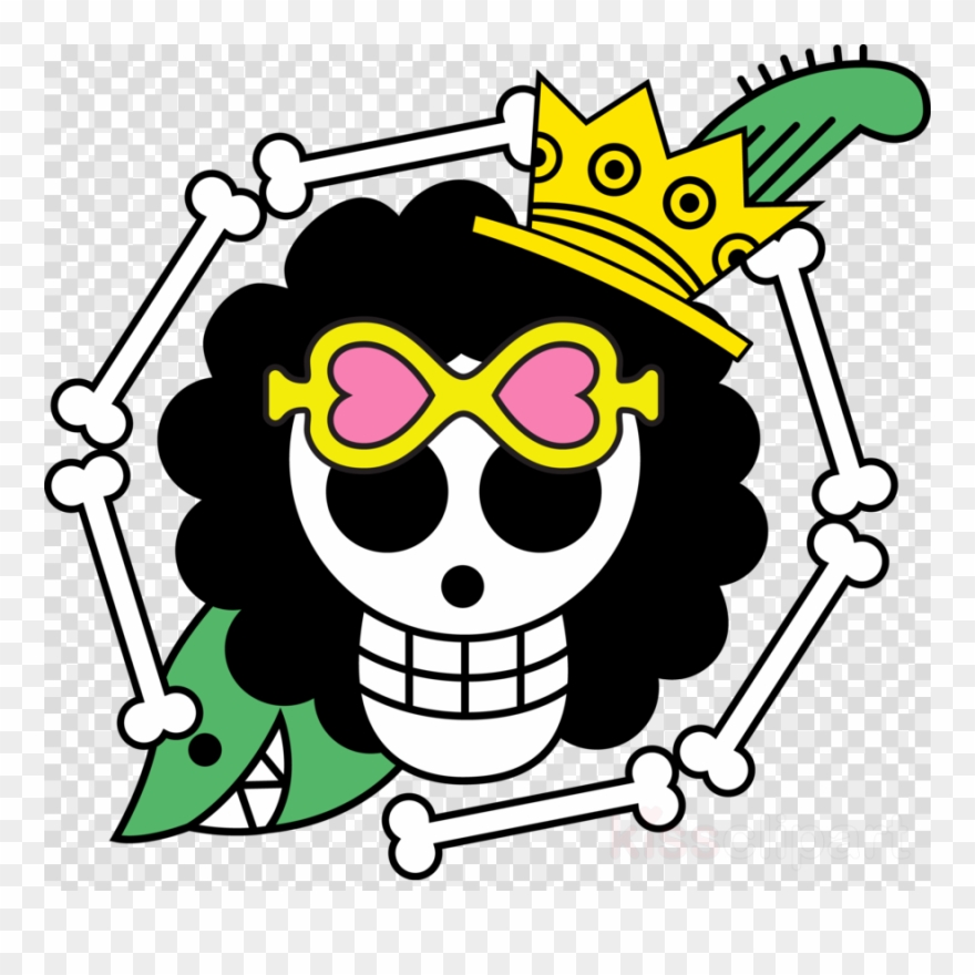 One Piece Logo Brook Clipart Brook Roronoa Zoro Monkey - One Piece Brook Jolly Roger - Png Download