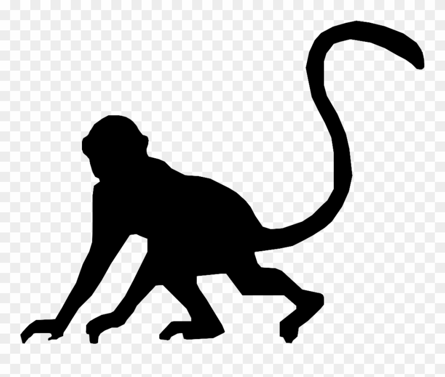 Monkey Silhouette By Metalporsiempre Shadow Theatre, - Monkey Silhouettes Clipart