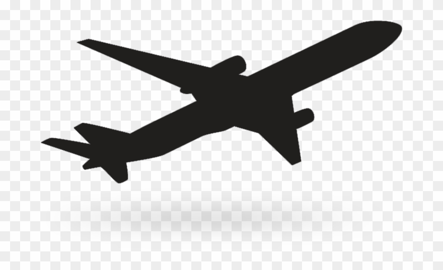Black Background Airplane Icon Vector Free Vector In - Black Transparent Airplane Png Clipart