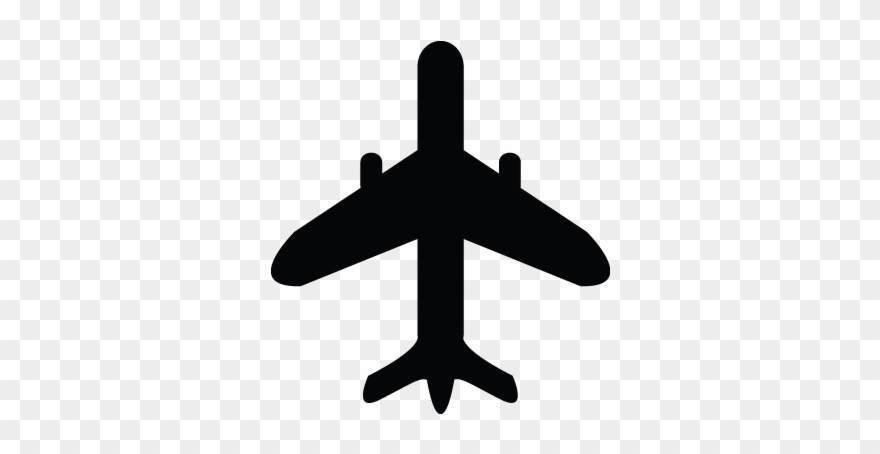 Plane Clip Art At - Shark Airplane Black And White - Png Download