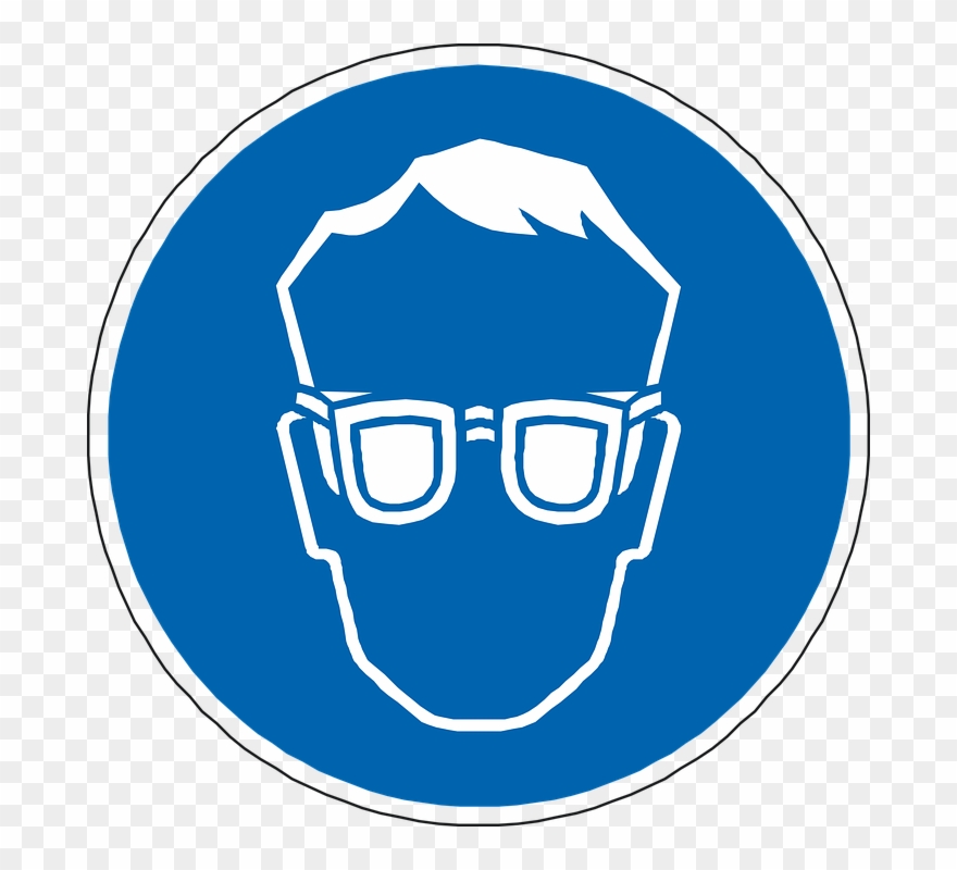 Collection Of Safety Goggles Clipart - Eye Protection Sign Png Transparent Png