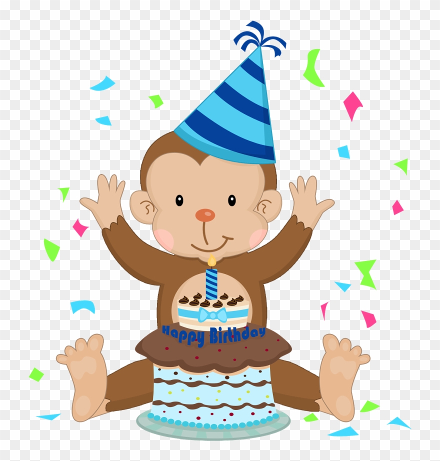 Girls Clipart Monkey - Cartoon - Png Download