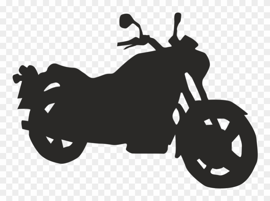 Motorcycle Silhouette Clip Art - Motorrad Vektor - Png Download