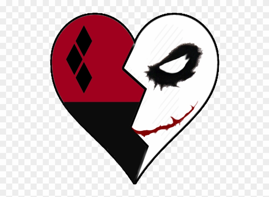 Harley Quinn And Joker Symbol Clipart