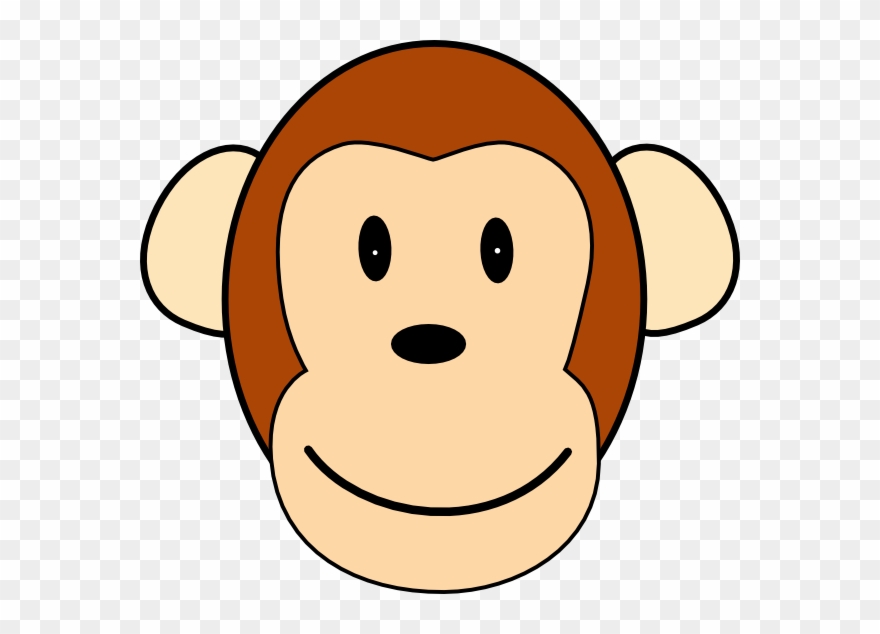 Clip Art Monkey Face - Png Download