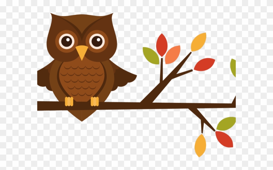Autumn Clipart Owl - Brown-owl-family Large Mug - Png Download