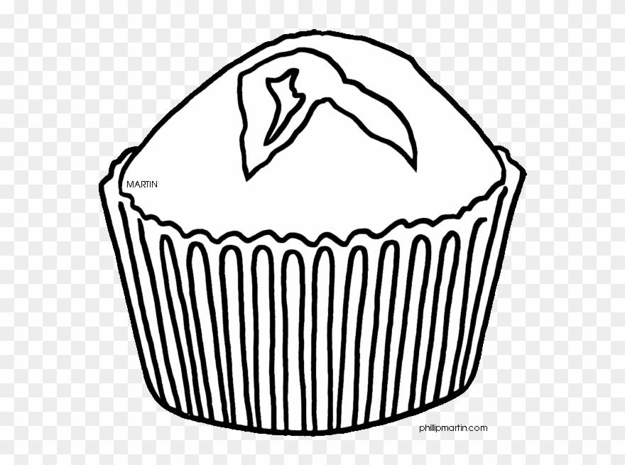 Blueberry Muffin Clipart Black And White - Cornbread Clipart - Png Download