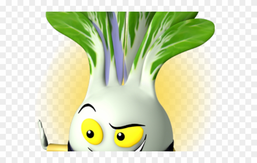 Bok Choy Clipart Individual Vegetable - Cute Bok Choy Cartoon - Png Download