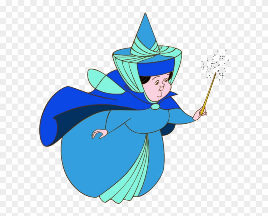 Merryweather Sleeping Beauty Clipart Princess Aurora - Disney Fairy Godmothers Sleeping Beauty - Png Download