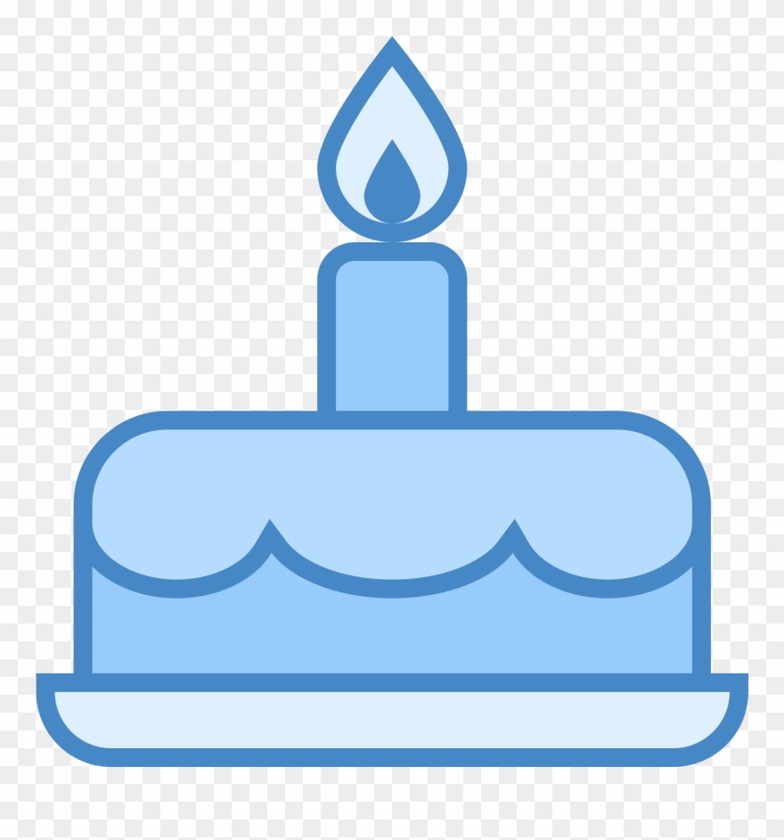 Dear Aagla Members, - Birthday Cake Icon Png Blue Clipart