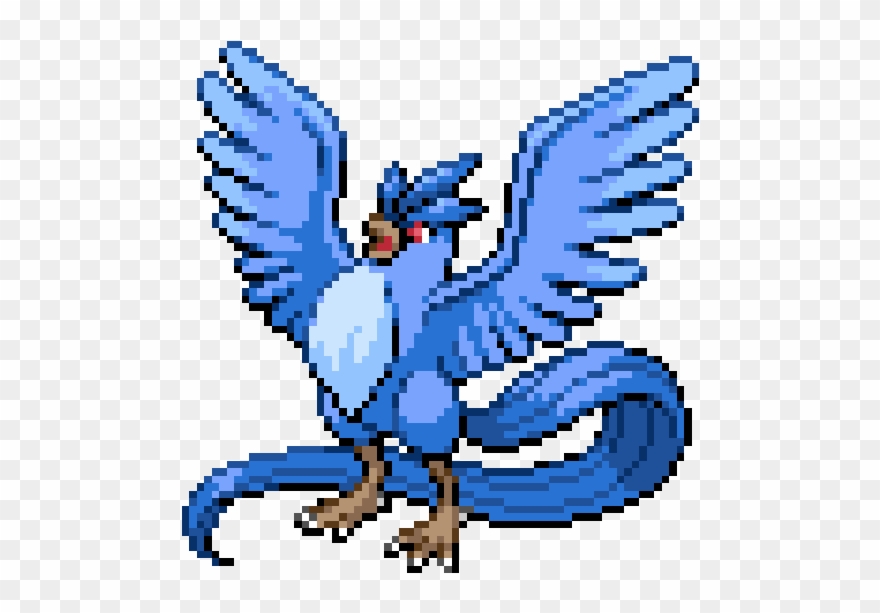 Articuno Transparent Pokemon 2000 Clip Free Library - Pokemon Articuno Pixel - Png Download