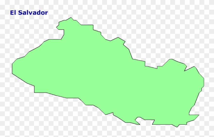 Map Of El Salvador - Salvador Map Outline Clipart