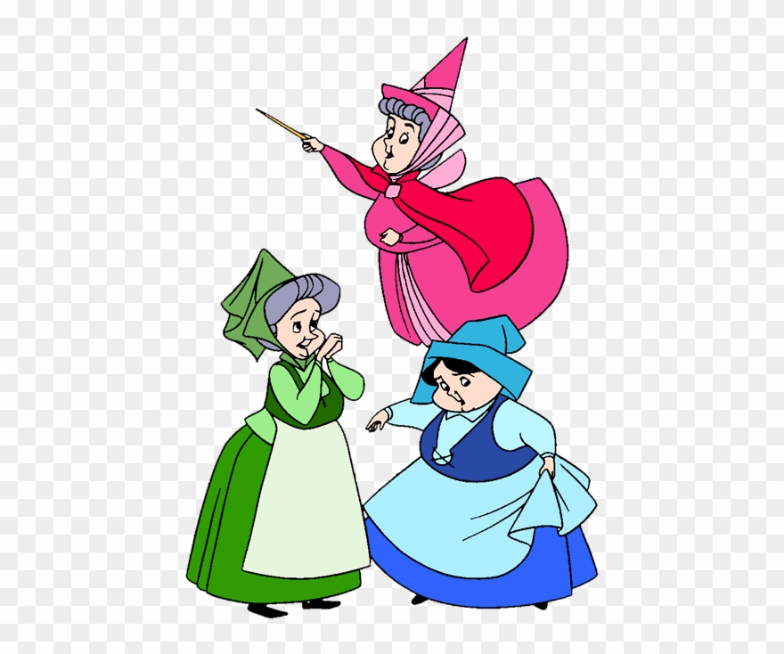 Flora, Fauna And Merryweather Clip Art - Three Good Fairies Disney - Png Download