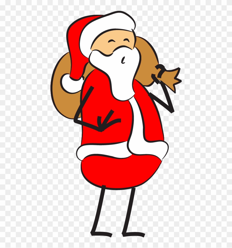 Santa Gif Waving Clipart Santa Claus Clip Art - Clip Art - Png Download