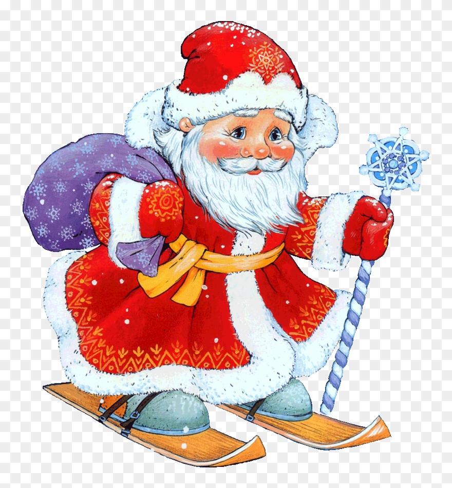 New Year Clip Art Clipart Christmas Day New Year Clip - Скачать Фото Деда Мороза - Png Download