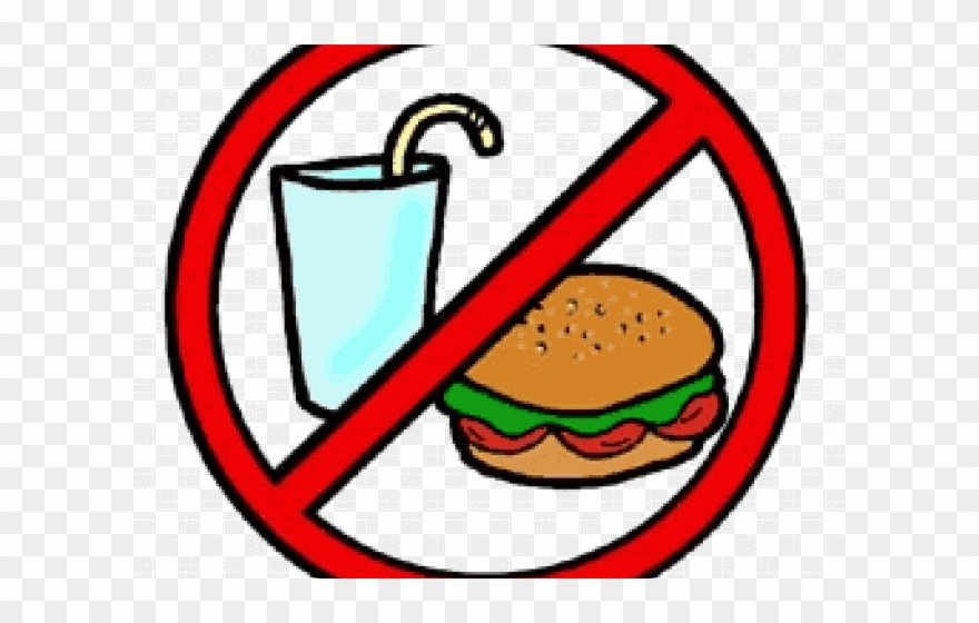 Drink Clipart Food - No Food Or Drinks Clip Art - Png Download