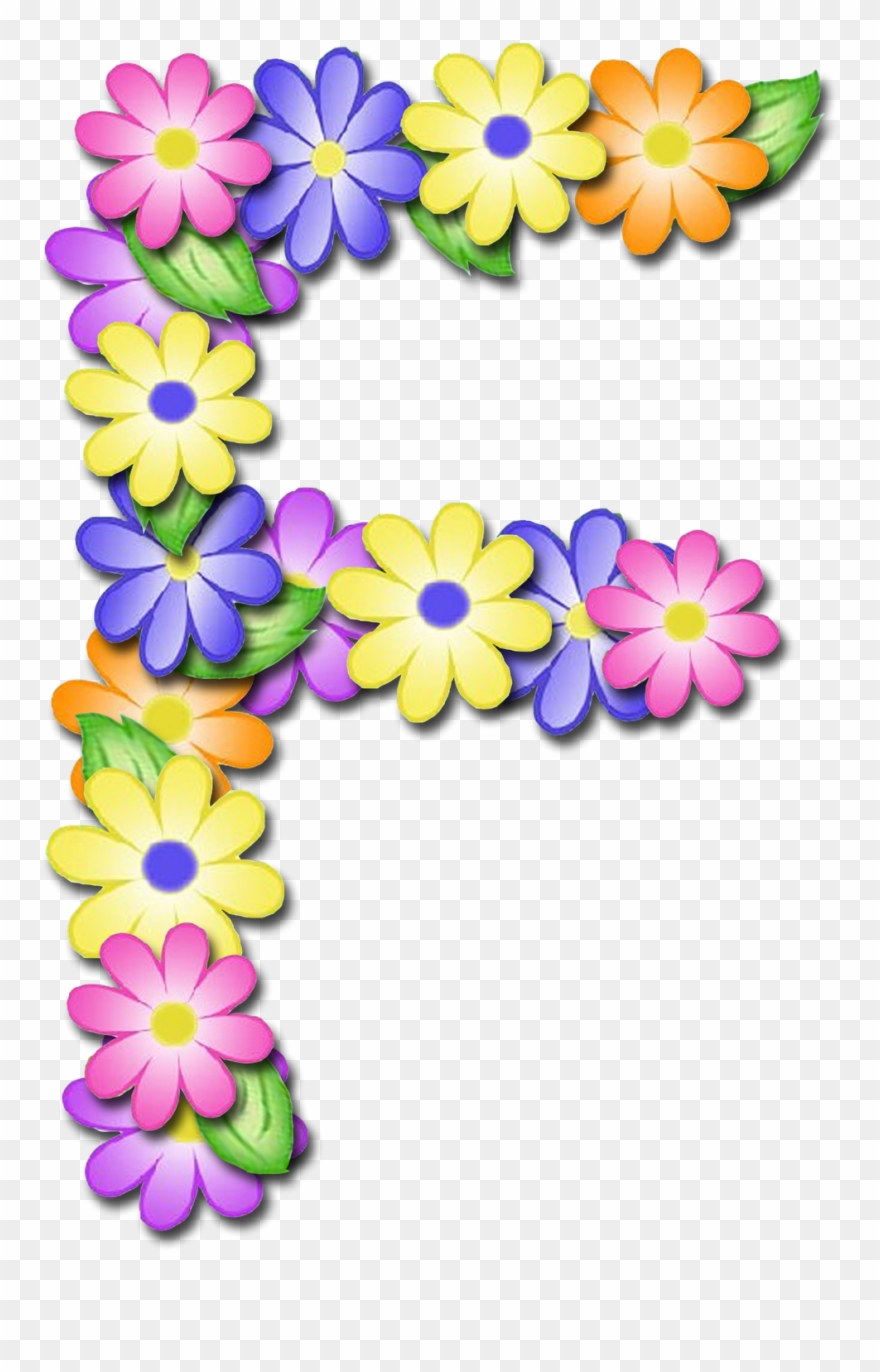 Monogram Letters, Letters And Numbers, Alphabet Letters, - Alfabeto De Primavera Letras Clipart