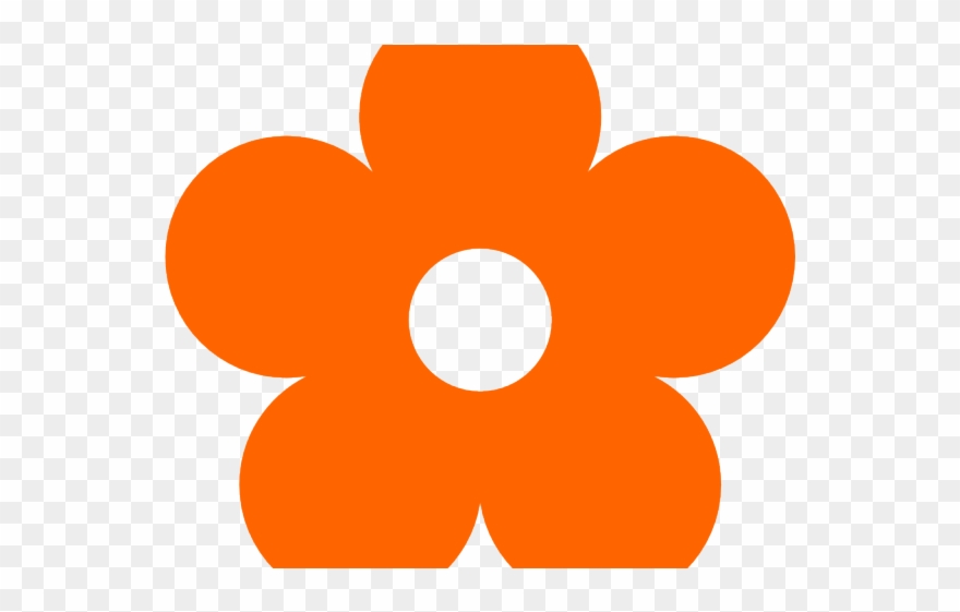 Flowers Clipart Orange - Clipart Hello Kitty Flower - Png Download
