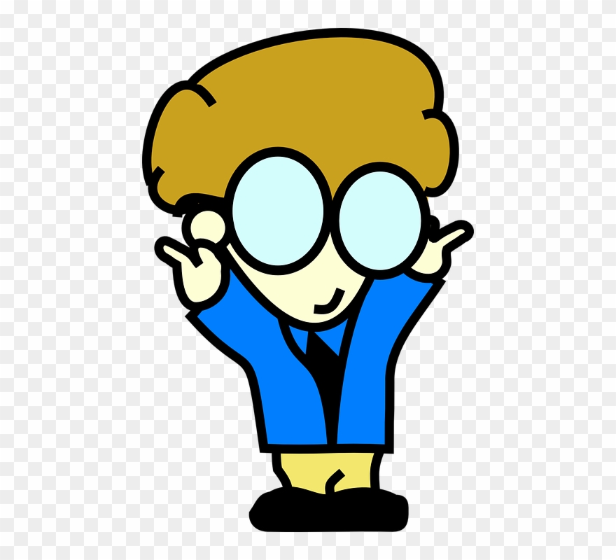 Cartoon Black Boy 20, Buy Clip Art - Nerd Clip Art - Png Download