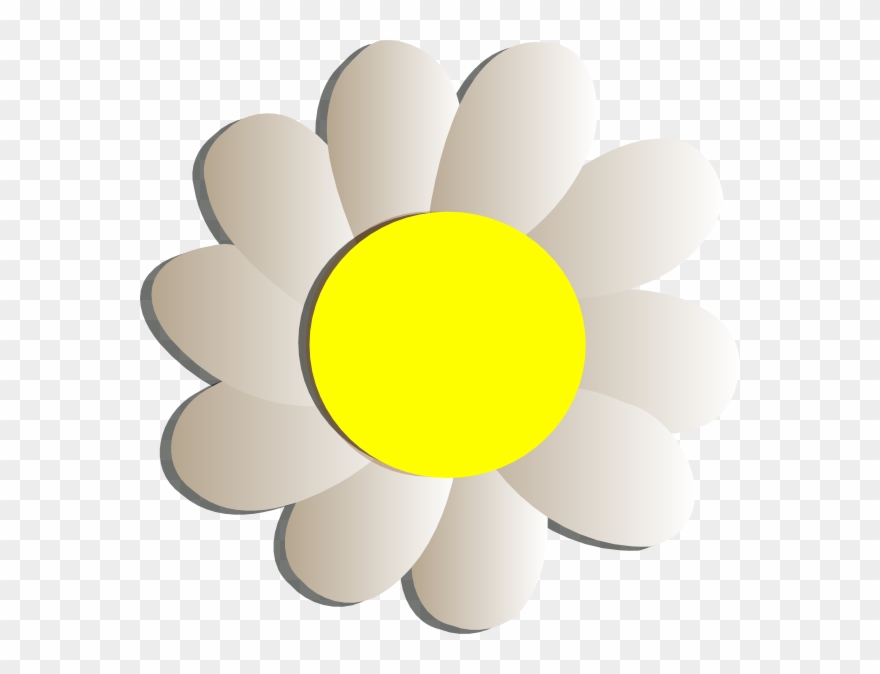 Big Flower Clip Art At Clker - Drawing - Png Download