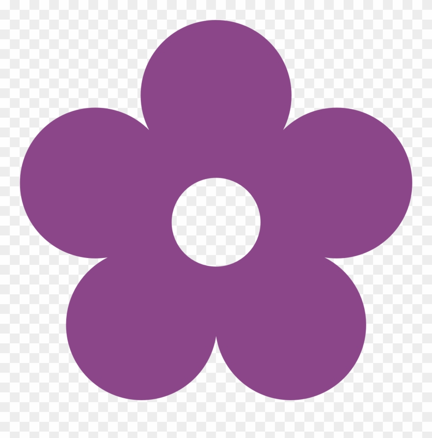 Clipart Info - Purple Flower Clipart - Png Download